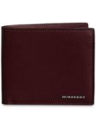 Burberry London Leather International Bifold Wallet - Red