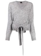 Pinko Tie Waist Sweater - Grey
