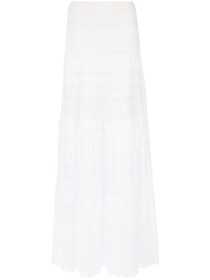 Cecilia Prado Knitted Maxi Skirt - White