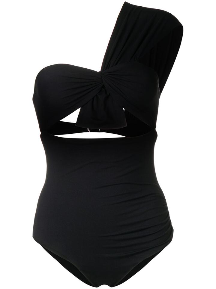 Marysia Asymmetric Swimsuit - Black