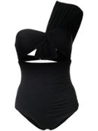 Marysia Asymmetric Swimsuit - Black