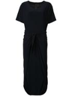 Norma Kamali - Shortsleeved Diaper Dress - Women - Polyester/spandex/elastane - S, Blue, Polyester/spandex/elastane