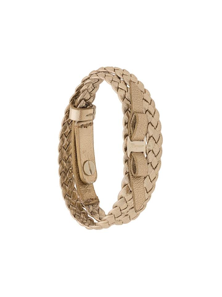 Salvatore Ferragamo Interlace Bracelet - Gold