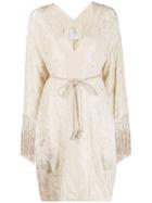 Forte Forte Embroidered Tunic Dress - Neutrals