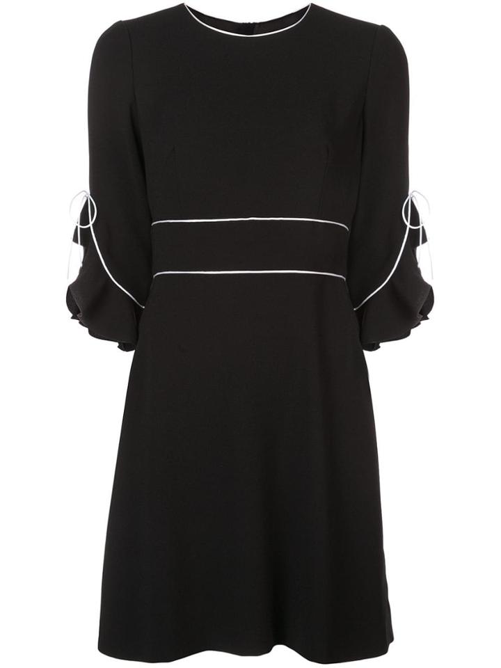 Paule Ka 3/4 Sleeves Dress - Black
