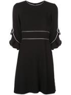 Paule Ka 3/4 Sleeves Dress - Black