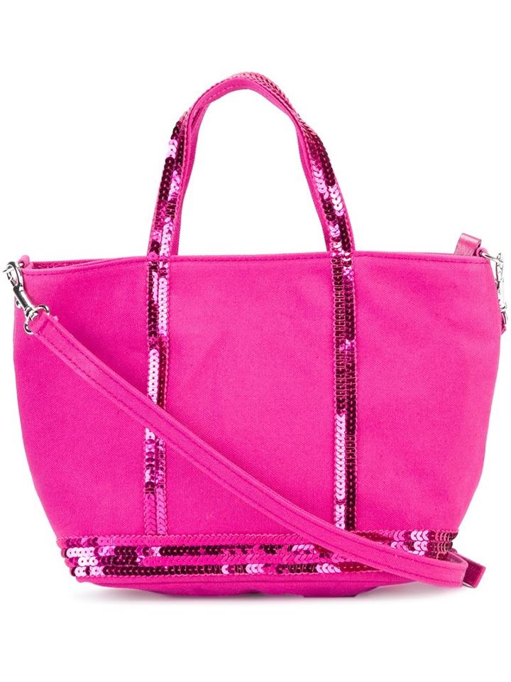 Vanessa Bruno Sequin Trim Tote, Women's, Pink/purple