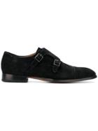 Silvano Sassetti Classic Monk Shoes - Black