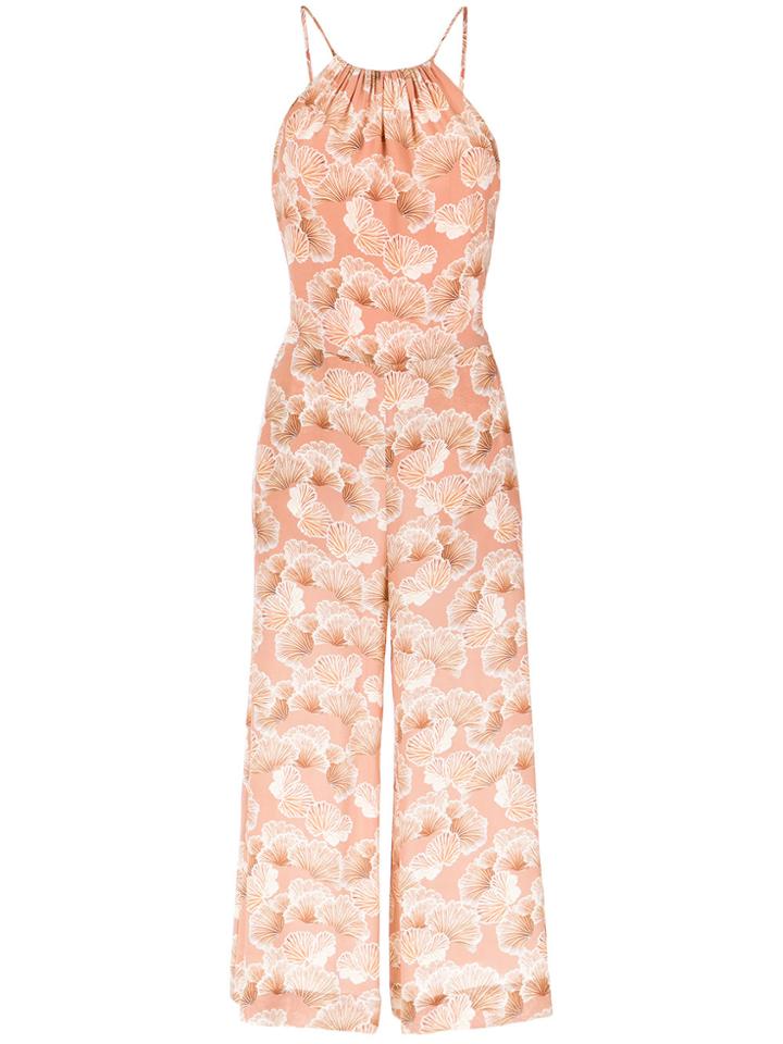 Andrea Marques Printed Jumpsuit - Nude & Neutrals