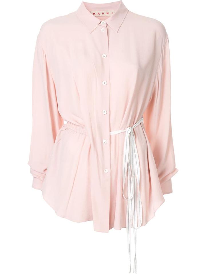 Marni Drawstring Waist Shirt - Pink