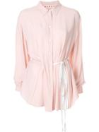 Marni Drawstring Waist Shirt - Pink