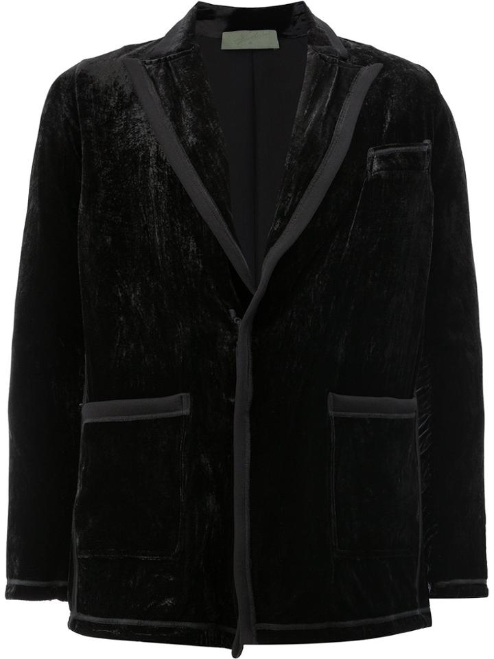 Di Liborio Velvet Dinner Blazer - Black