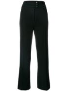 Yves Saint Laurent Vintage High-waisted Tailored Trousers - Black