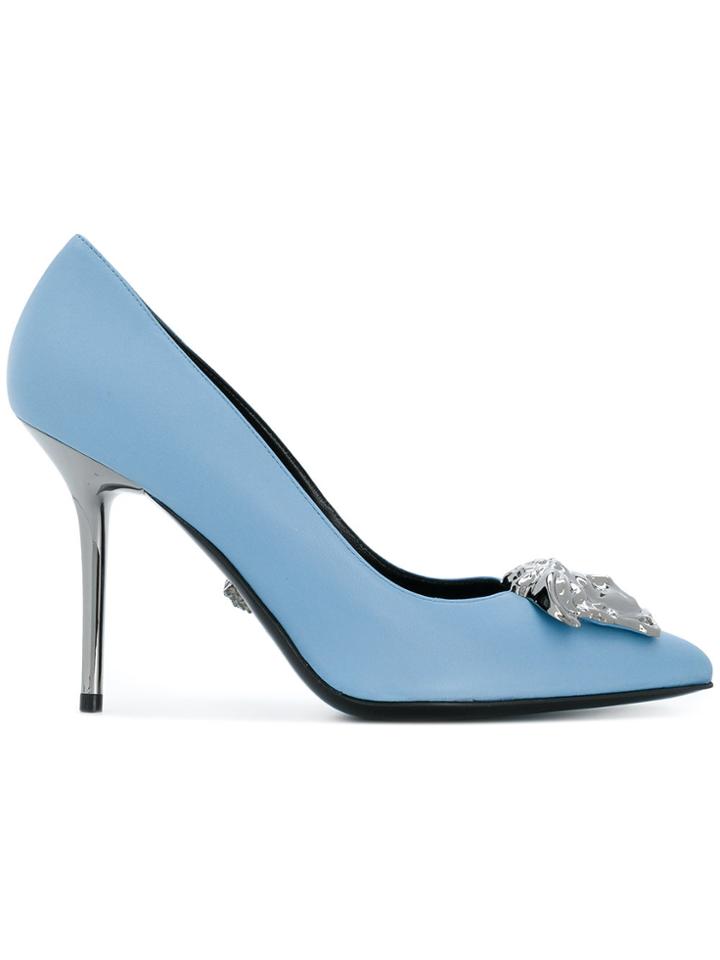 Versace Medusa Head Pumps - Blue