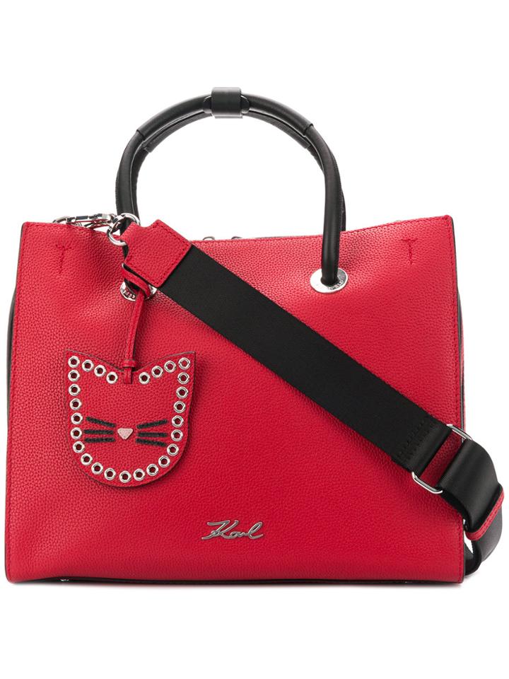 Karl Lagerfeld Karry All Shopper Tote Bag - Red
