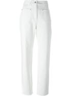 Courrèges 'p04' Jeans, Women's, Size: 38, White, Cotton