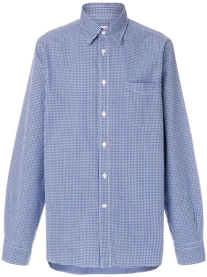 Bellerose Micro Checked Shirt - Blue