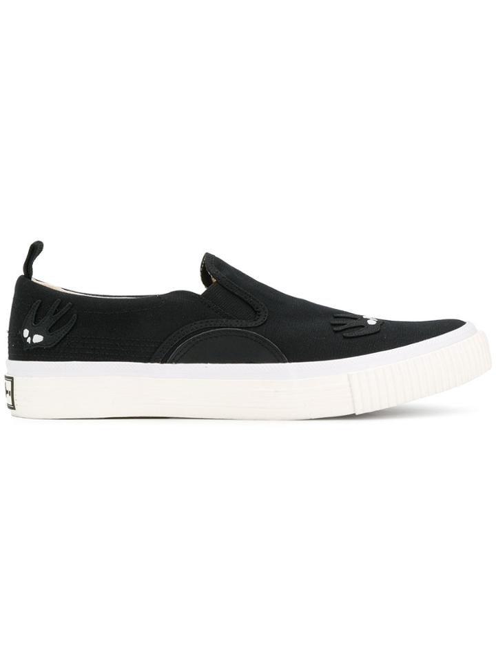 Mcq Alexander Mcqueen Swallow Slip-on Sneakers - Black