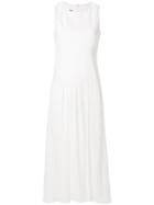 Mm6 Maison Margiela Pleat Detail Dress - White