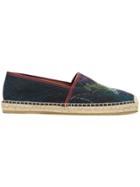 Etro Frog Print Espadrilles - Blue