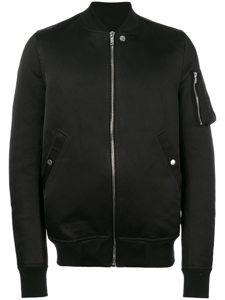 Rick Owens Flight Bomber Jacket - Black