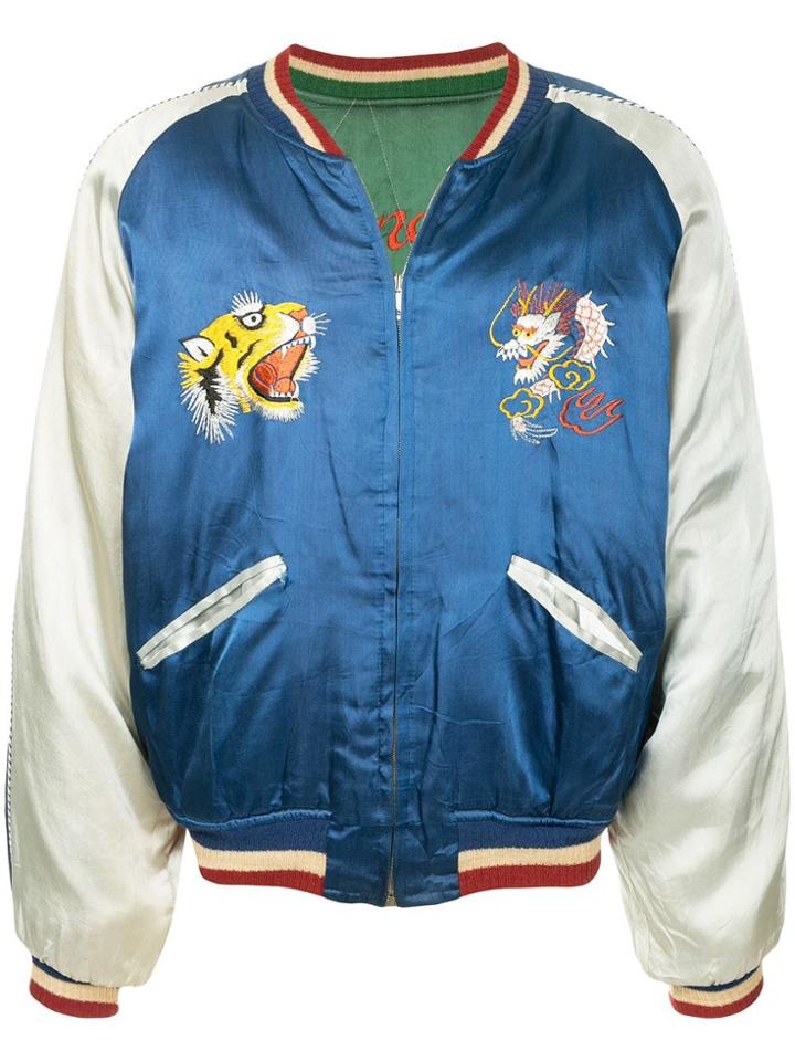 Fake Alpha Pre-owned 1950's Souvenir Jacket - Blue