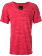 Dresscamp V-neck T-shirt, Adult Unisex, Size: Large, Red, Cotton