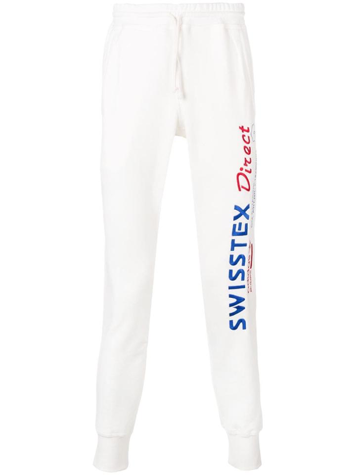 Adidas Logo Track Trousers - White