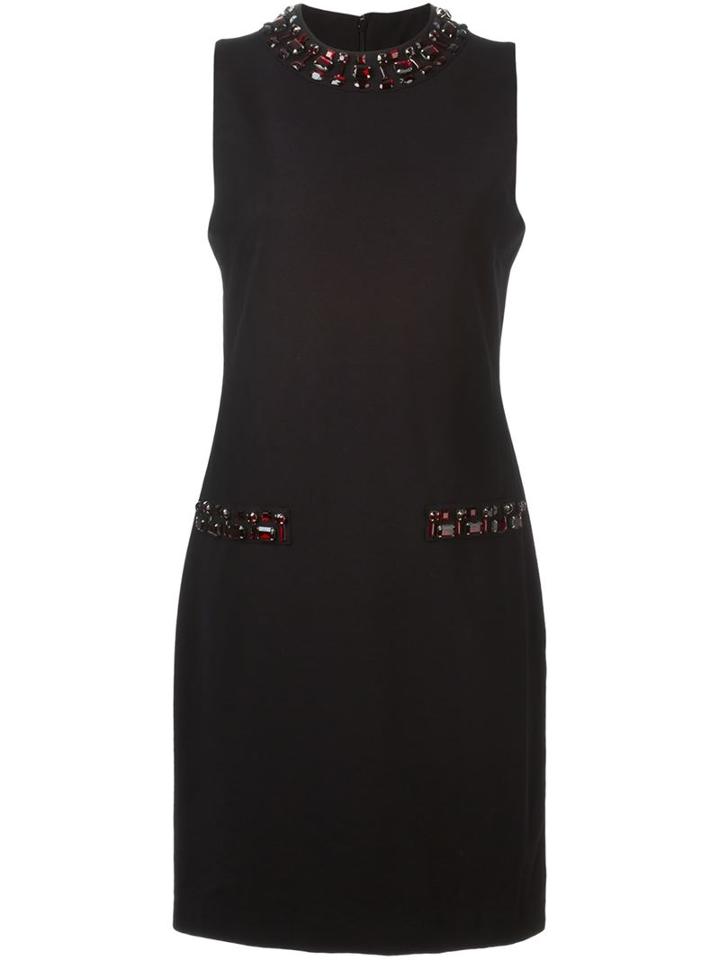Michael Michael Kors Rhinestone Detail Fitted Dress