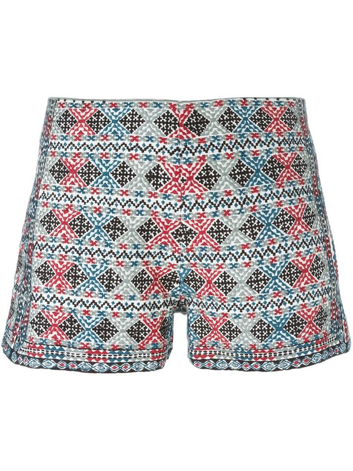 Talitha Embroidered Shorts, Women's, Size: Medium, Cotton