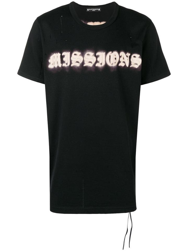 Mastermind World Printed Skull T-shirt - Black