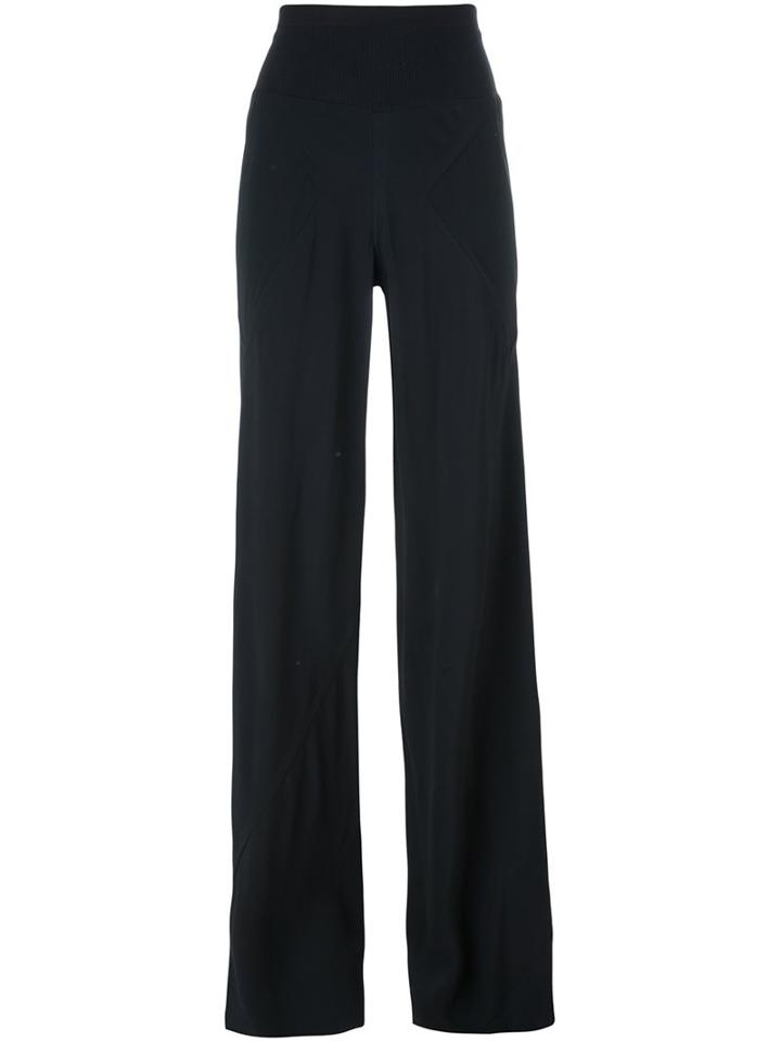 Rick Owens Palazzo Pants, Women's, Size: 42, Black, Acetate/viscose