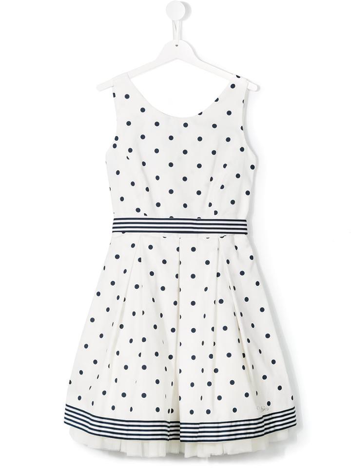 Lapin House Polka Dot Dress, Girl's, Size: 14 Yrs, White
