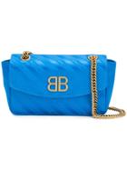 Balenciaga Bb Round Shoulder Bag - Blue