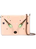 Coach Rocket Embroidered Crossbody Bag, Women's, Nude/neutrals, Leather