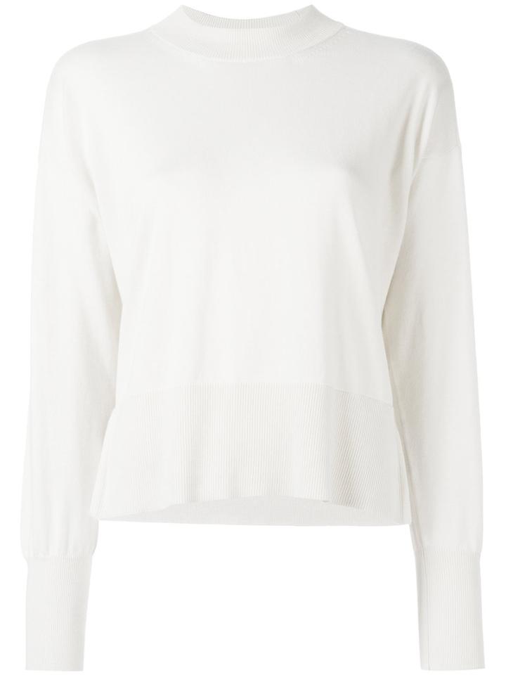 Mm6 Maison Margiela Slit Sides Jumper, Women's, Size: Small, Nude/neutrals, Cotton