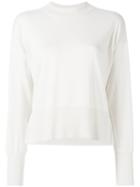 Mm6 Maison Margiela Slit Sides Jumper, Women's, Size: Small, Nude/neutrals, Cotton