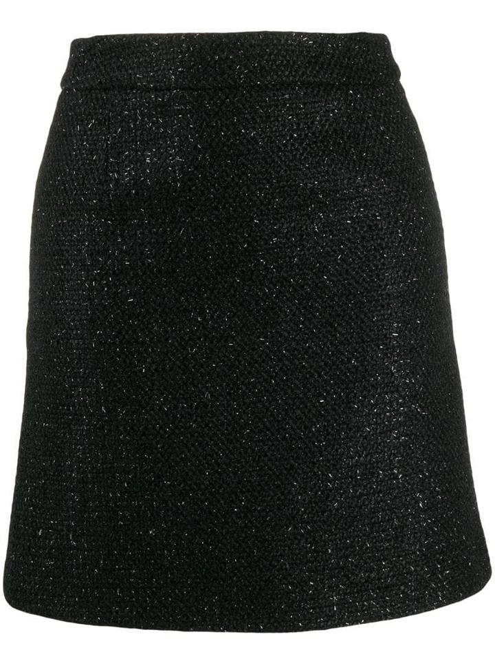 Amiri Zip-up Short Skirt - Black