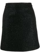Amiri Zip-up Short Skirt - Black