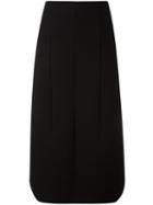 Iceberg Side Slit Skirt, Women's, Size: 40, Black, Polyamide/wool