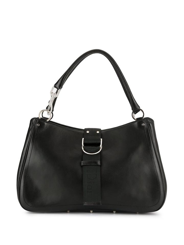 Christian Dior Pre-owned Rhinestone Detail Tote - Black