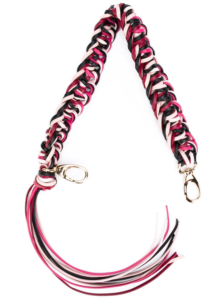 Red Valentino - Woven Bag Strap - Women - Calf Leather - One Size, Pink/purple, Calf Leather