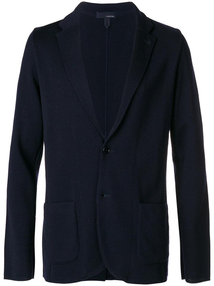Lardini Patch Pocket Blazer - Blue