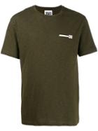 Les Hommes Urban Warning Print T-shirt - Green