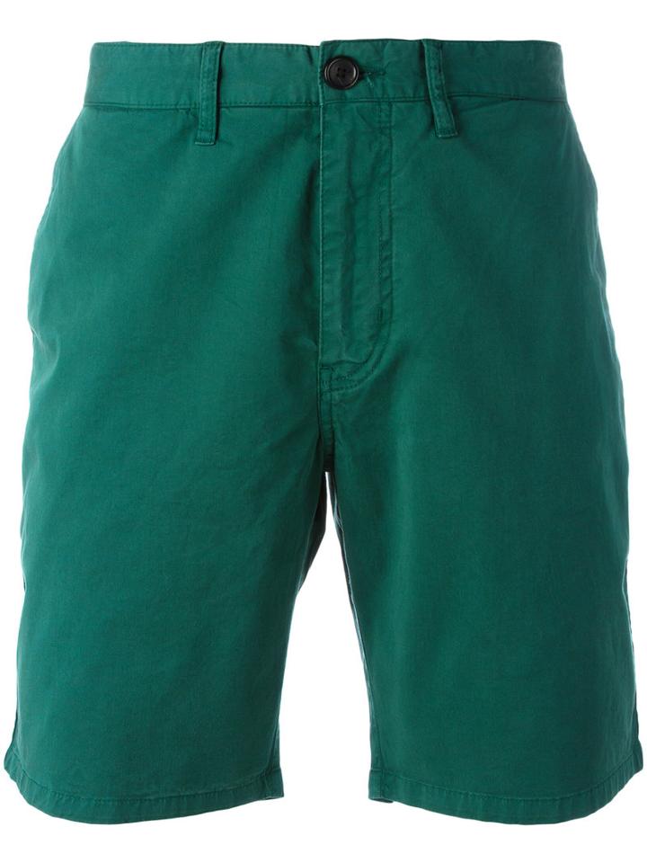 Ps By Paul Smith Chino Shorts, Men's, Size: 34, Green, Cotton/spandex/elastane