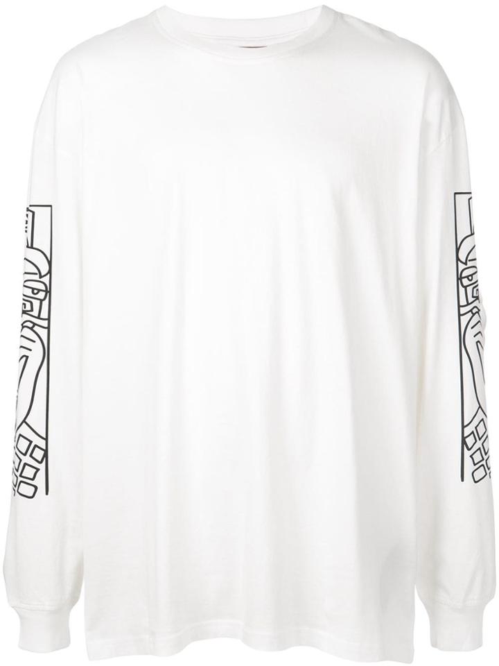 Haculla Guy And His Gun Long-sleeved T-shirt - White