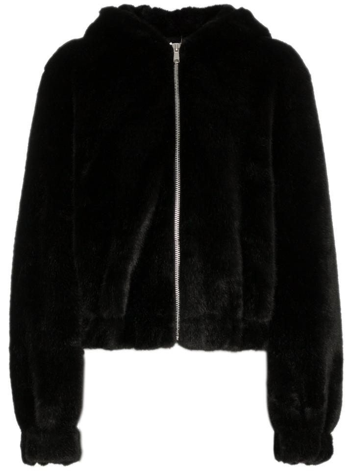 Helmut Lang Black Long Sleeve Bomber Jacket