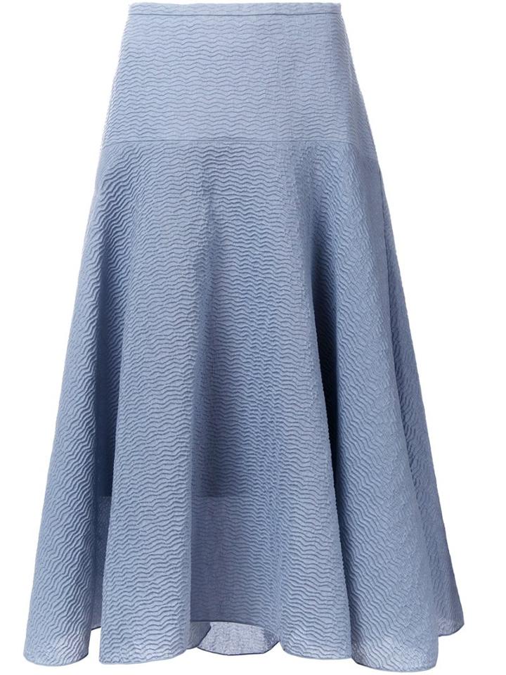 Ginger & Smart 'salt Lakes' Skirt, Women's, Size: 8, Grey, Cotton/polyester