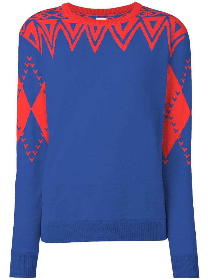 Opening Ceremony Umd X Opening Ceremony Crew Jumper, Women's, Size: Xl, Blue, Merino