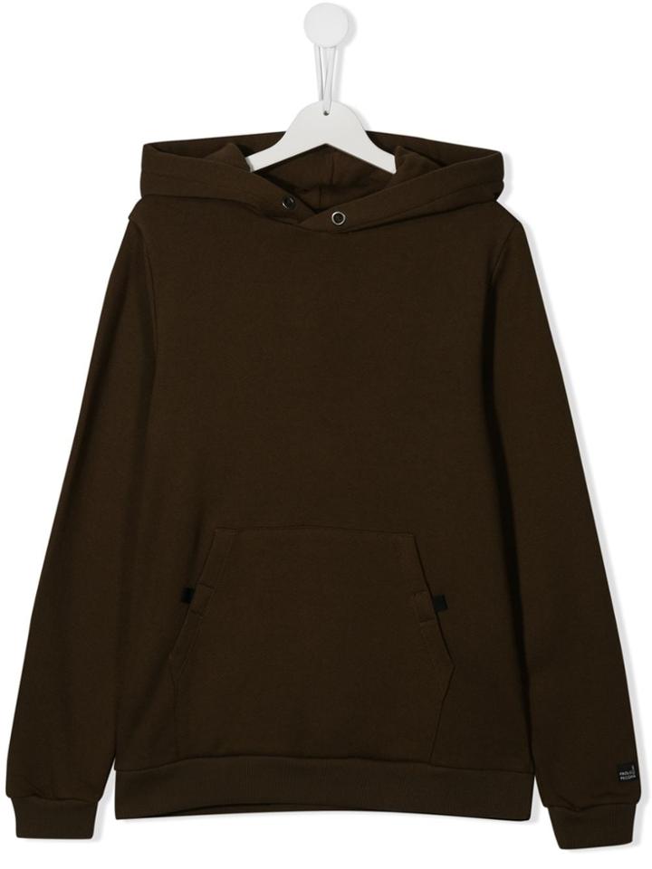 Paolo Pecora Kids Teen Cotton Hoodie - Brown